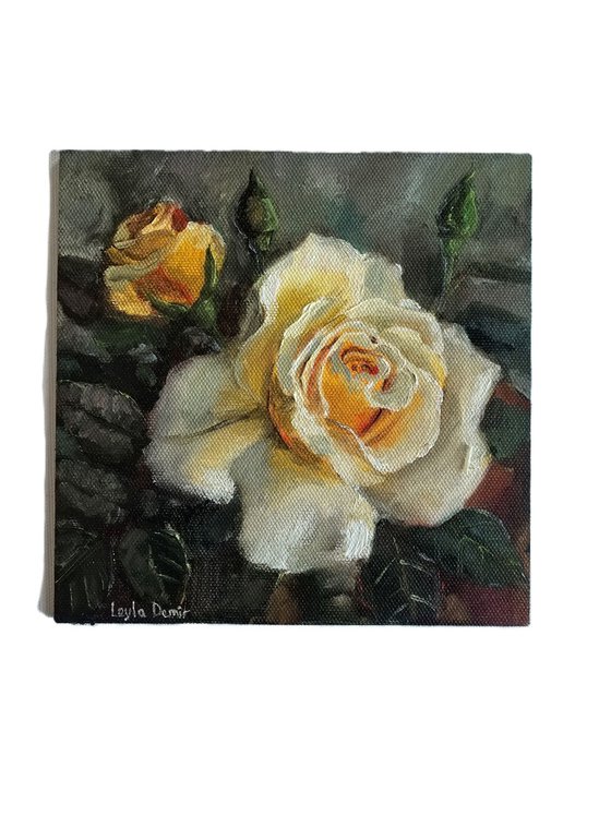 Yellow roses still life