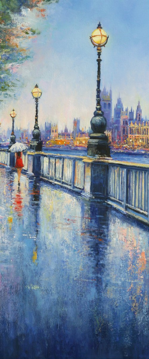 London rainy day by Behshad Arjomandi