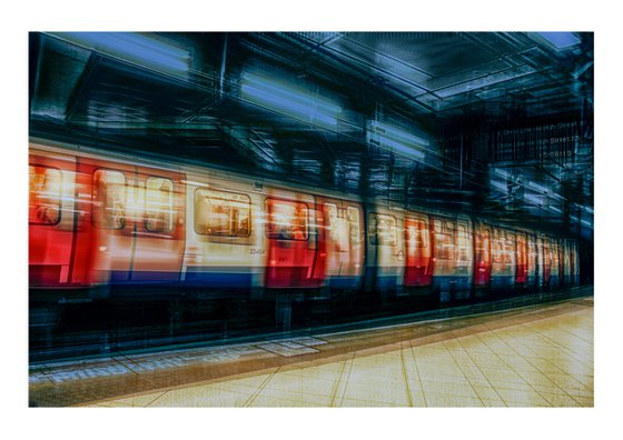 London Vibrations - Abstract Vision of The Tube. Limited Edition 3/50 15x10 inch Photographic Print