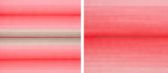 Two Sides Diptych Red