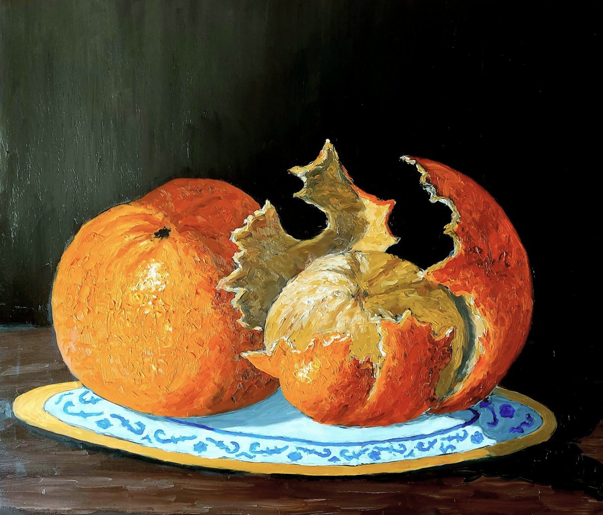 Oil Painting , Oranges #3 By Colin Ross Jack, 30 X 26, Artwork For Sale On Artfinder