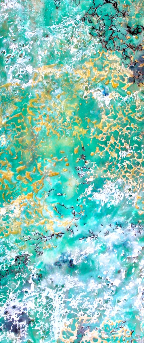 Encaustic Green by Laura Spring