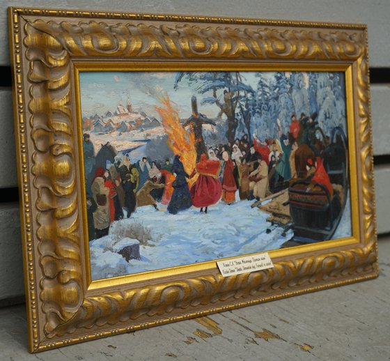 Maslenitsa. Farewell to winter. 17th century