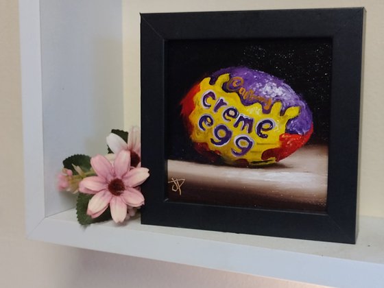 Cadbury Creme egg still life