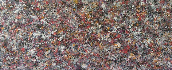 CONTEMPORARY J.POLLOCK style on CANVAS by M.Y.
