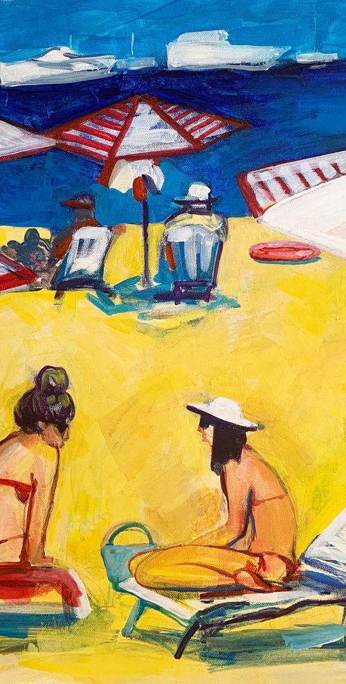 Beach scene by Olga Pascari