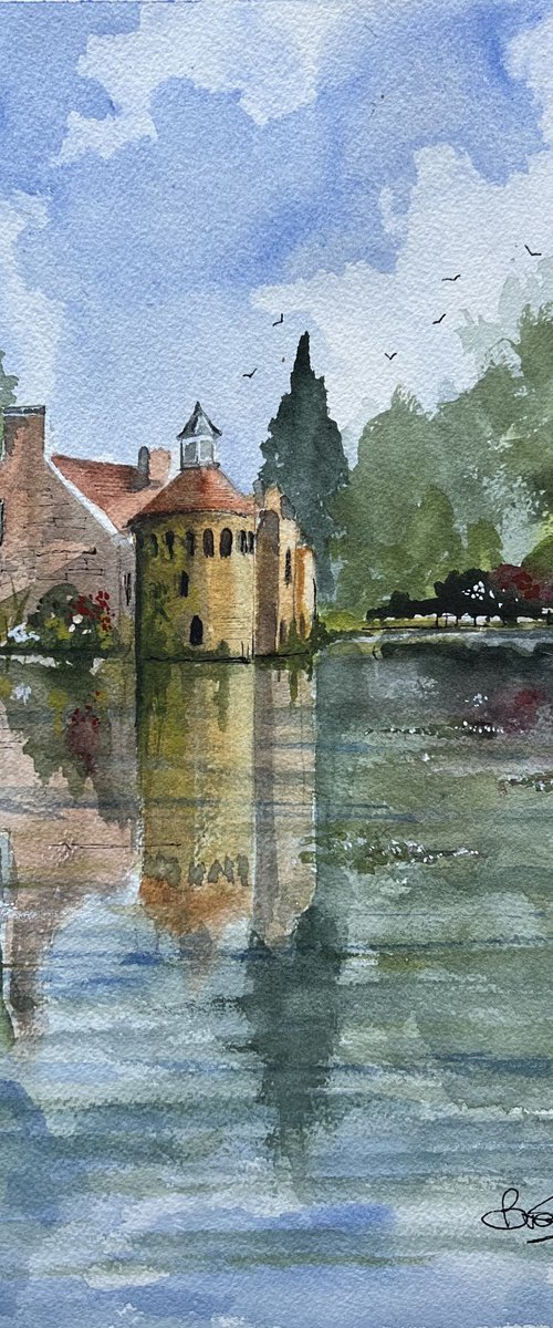Scotney Castle in Spring by Brian Tucker