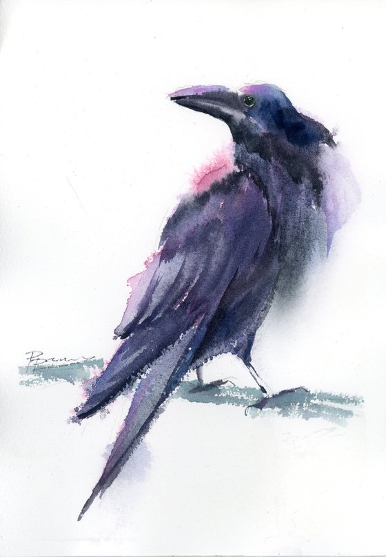 Set of 4 crows