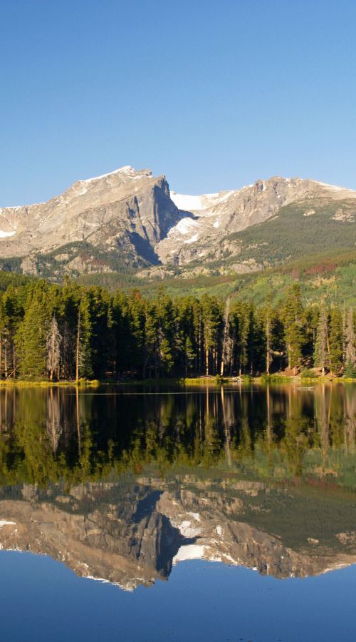 Reflections at Sprague Lake by Alex Cassels