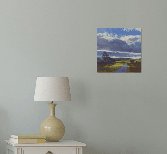 Mynydd Illtud Sunlit Road