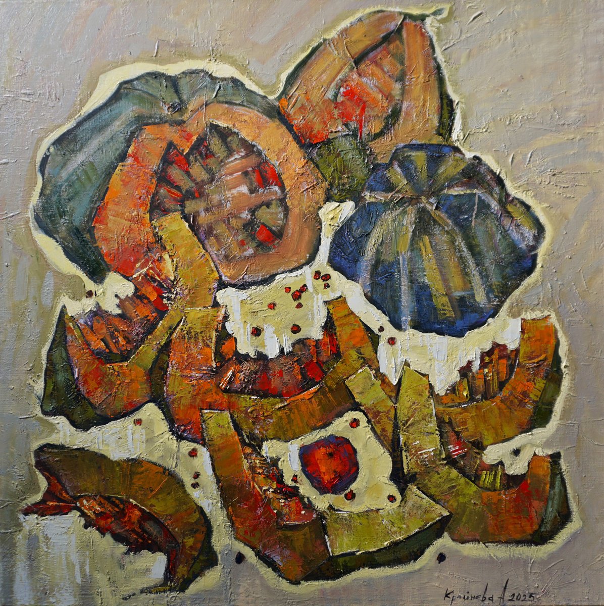 Sweet Autumn. Pumpkin By Anastasiia Kraineva (Masniuk), 39 X 39, Artwork For Sale On Artfinder
