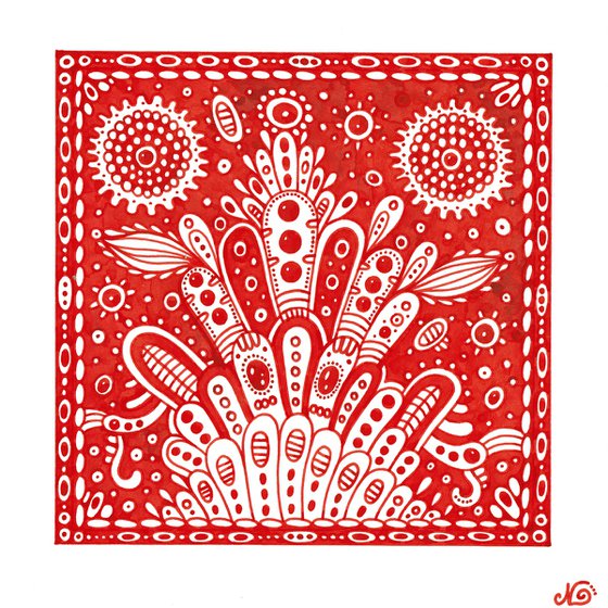 Surreal Pattern n.28 - Red Florals