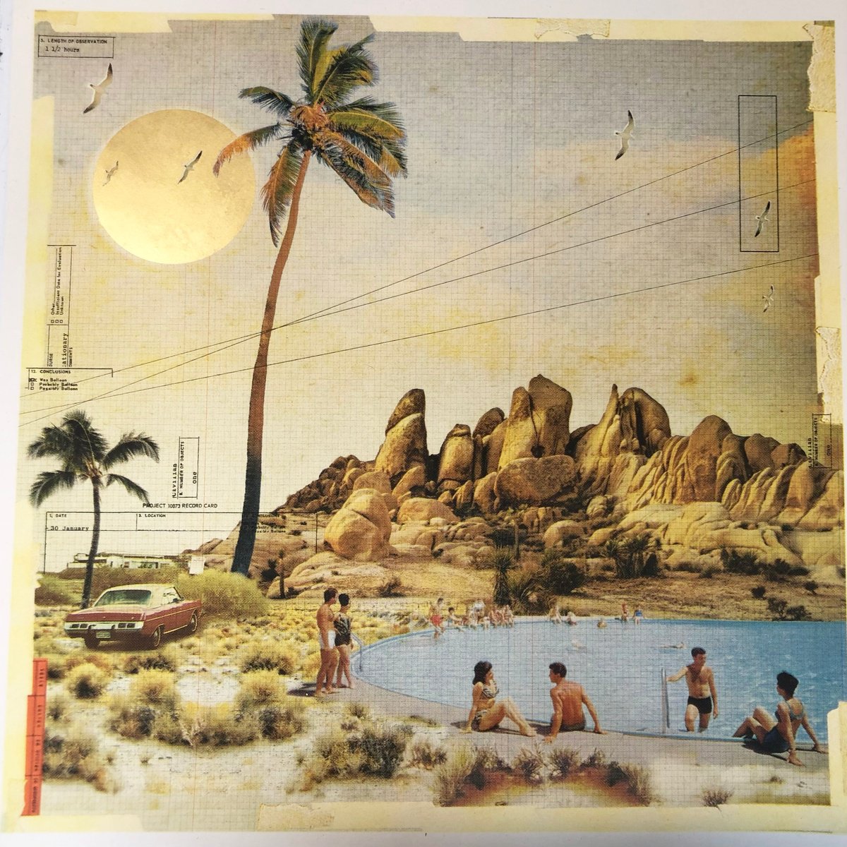 Photorealistic Portrait Screenprint By Maxine Gregson, 24 X 24", The Blue Lagoon, Original Artwork