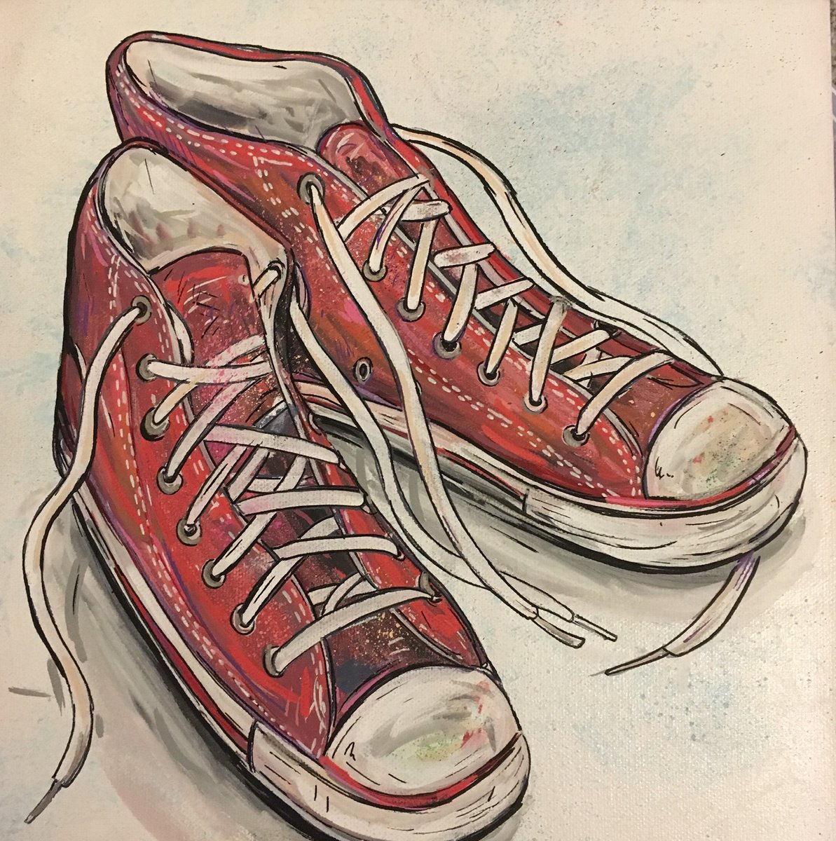 Red Converse by John Curtis