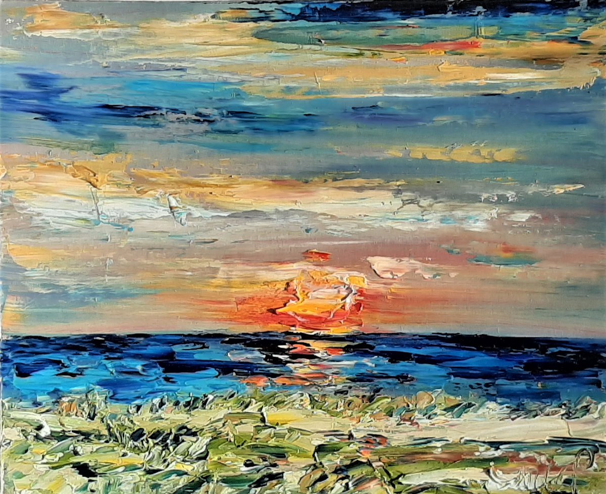 Sunrise Snowscape by Niki Purcell - Irish Landscape Painting