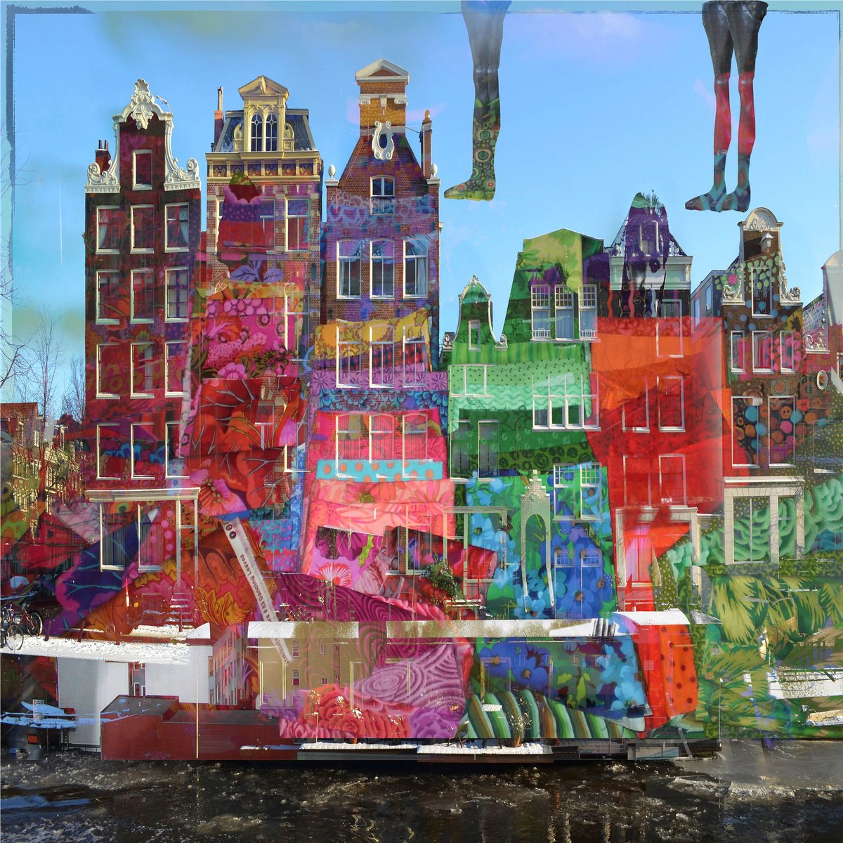 Impressionistic Photograph , Amsterdam View Opus 44 By Geert Lemmers Fpa, 31 X 31, Artwork For Sale On Artfinder