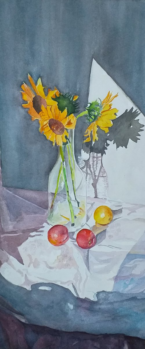 STILL LIFE WITH SUNFLOWER by Zoran Mihajlović Muza