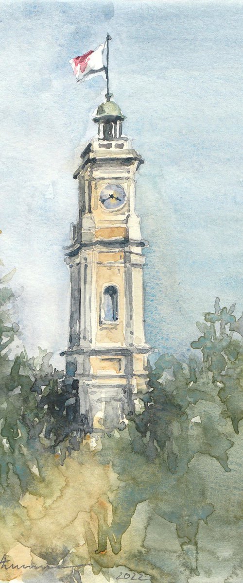 Tower of St. Francois in Nice, France by Tatiana Alekseeva