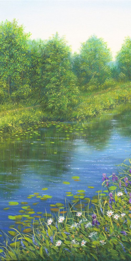 The river in summer by Ludmilla Ukrow