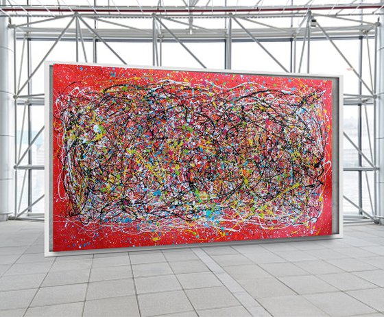 Woman in red passion