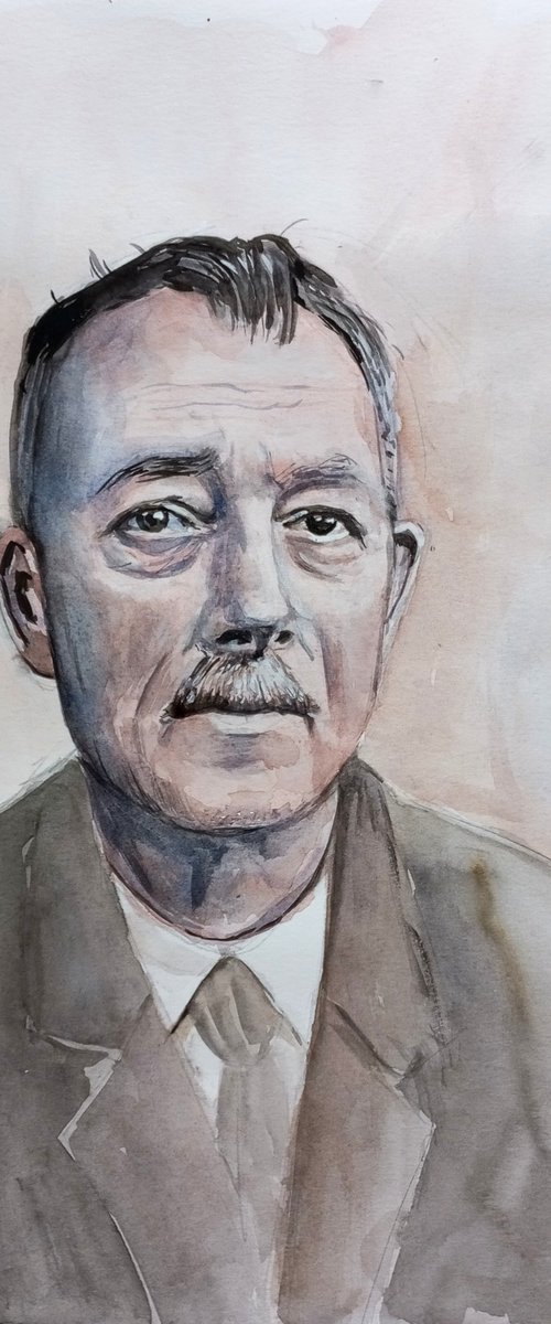 Portrait of Rober Walser by paolo beneforti