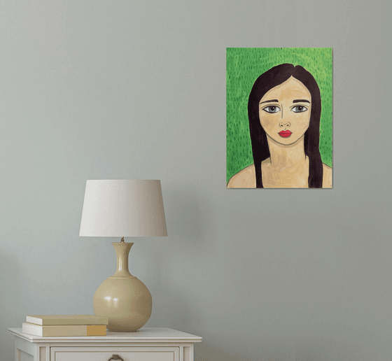 Portrait with Green