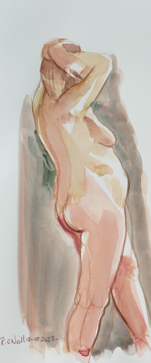 Standing female nude by Rory O’Neill