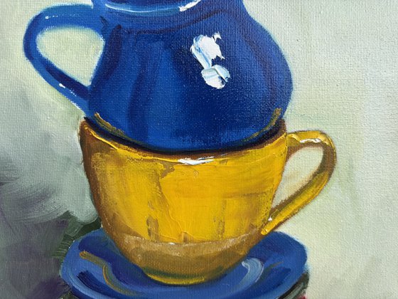 Still life with coffee service
