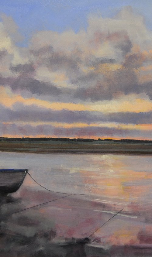 Blakeney sunset, late autumn. by Tom Cringle
