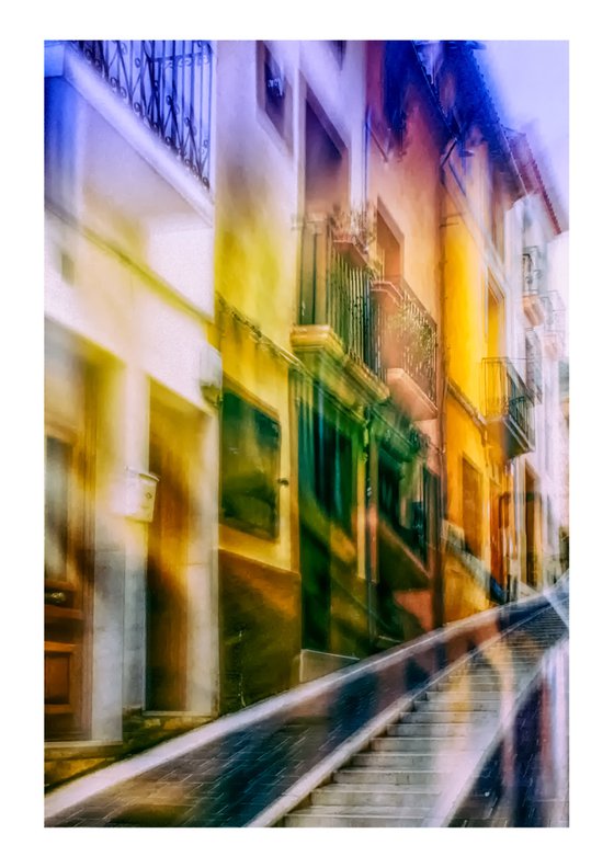 Spanish Streets 10. Abstract Multiple Exposure photography of Traditional Spanish Streets. Limited Edition Print #1/10