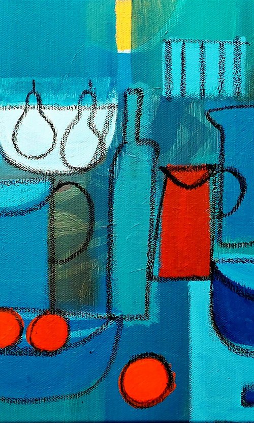 Blue Still Life VIII by Jan Rippingham