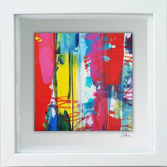 Framed ready to hang original abstract  - Urban #5