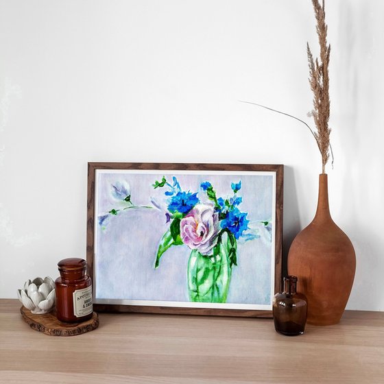 Bouquet of cornflowers