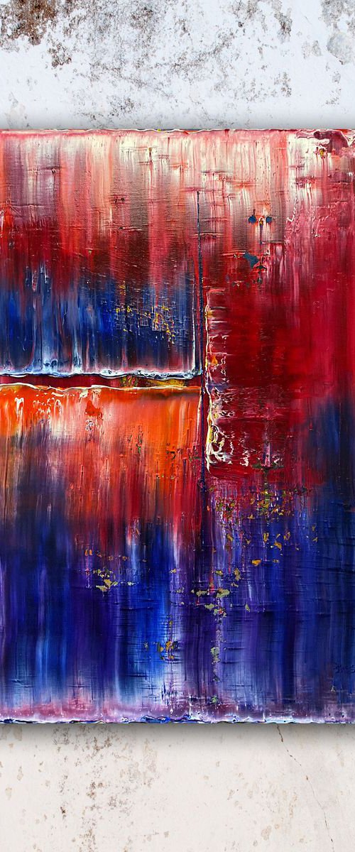 "Melt With Me" - Original PMS Abstract Oil Painting On Canvas - 18" x 24" by Preston M. Smith (PMS)