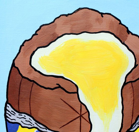 Creme Egg - Chocolate Egg - Pop Art Painting On A4 Paper (Unframed)