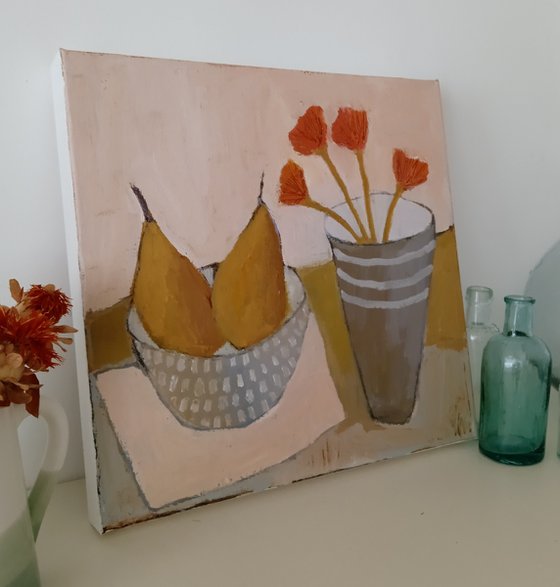 Tall Grey Vase