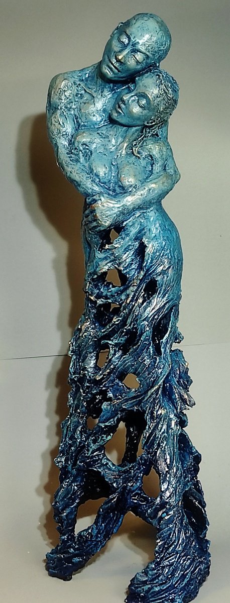 Expressive Portrait Sculpture By Elena Kraft, 10 X 28, I