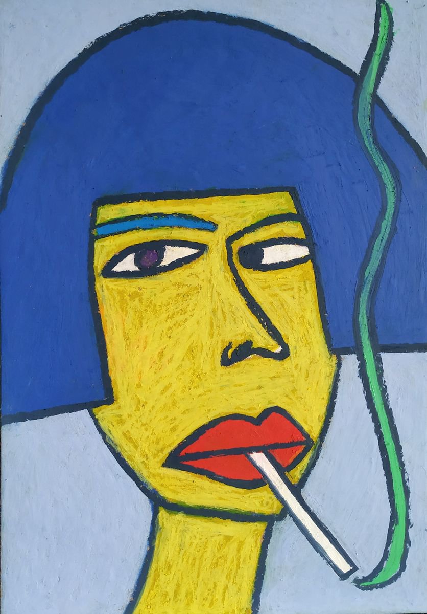 Smoking Yellow by Ann Zhuleva