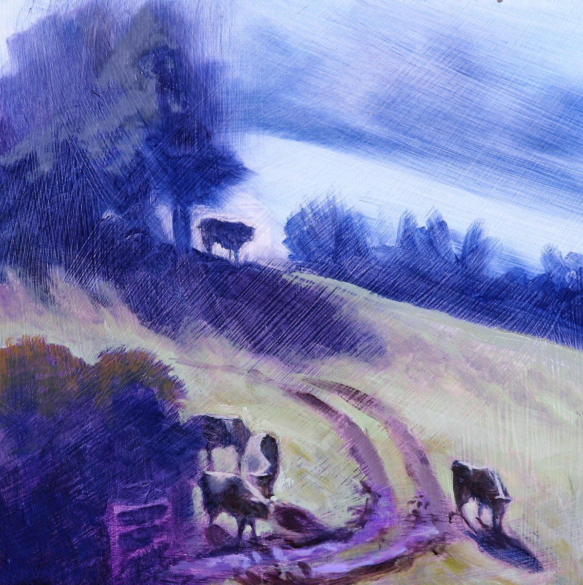 Muddy cowscape by Christine Basil