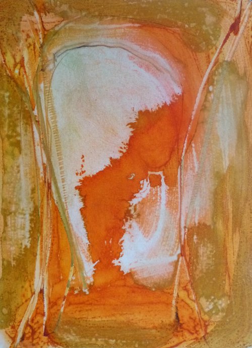 The Orange Abstract, 29x41 cm - ESA4 by Frederic Belaubre