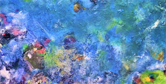 A large abstract painting
