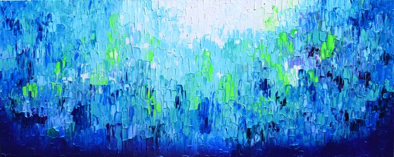 Relief Blue 35 - Large Abstract Ocean - Sea
