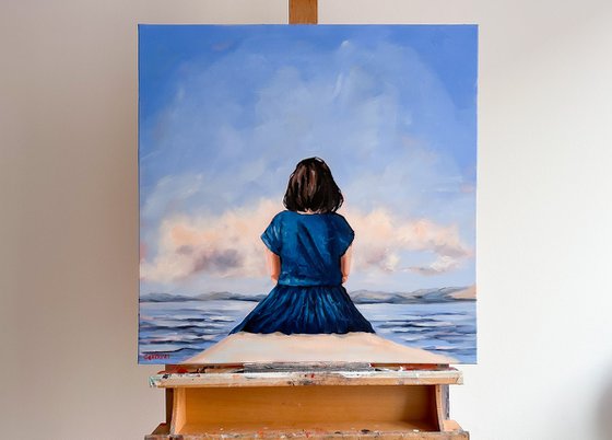 Waiting: Girl on the Pier