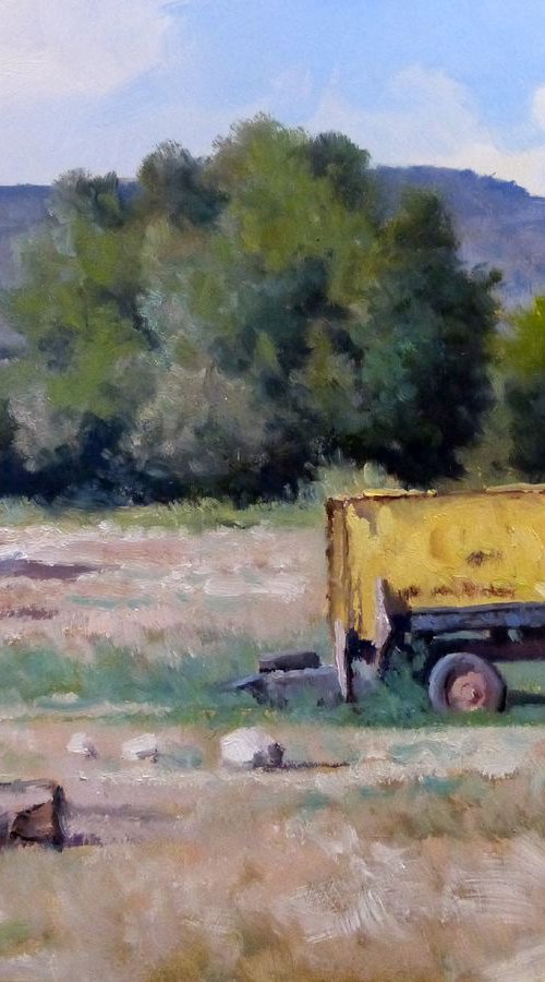 Old Yellow Cart by Pascal Giroud