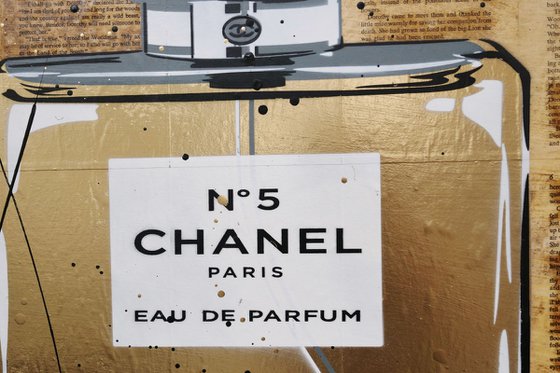 Selection 160cm x 60cm Chanel Book Pages Urban Pop Art