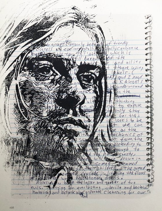 Kurt Cobain Book Print