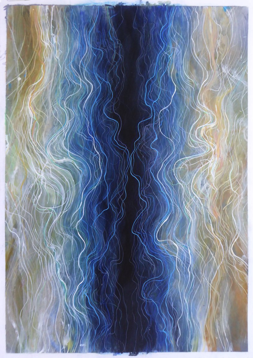 Impressionistic Landscape Painting By John Sharp, 23 X 33, Contour5, The Strid, Original Artwork