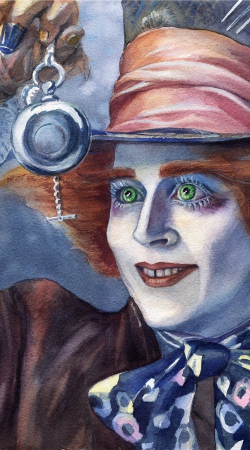 Johnny Depp as the Hatter in Alice in Wonderland by SVITLANA LAGUTINA