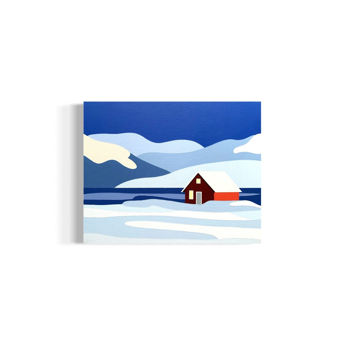 Arctic Sunset By Zoe Hattersley, 20 X 16, Artwork For Sale On Artfinder