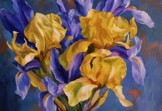 "Bouquet of irises"